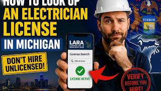 How to look up an electrician license in Michigan