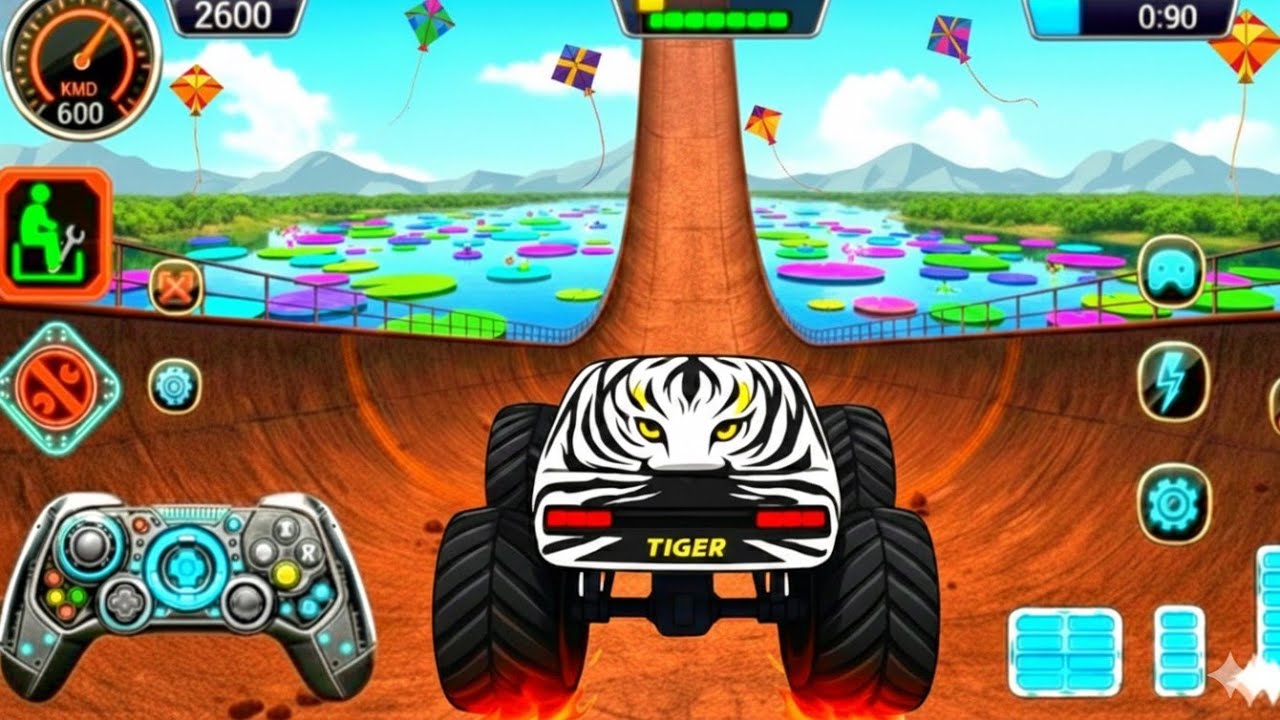 Ultimate Monster Truck Racing Showdown 🚛 | Insane Mega Ramp Hill Climb & Crazy Crash Gameplay 2026