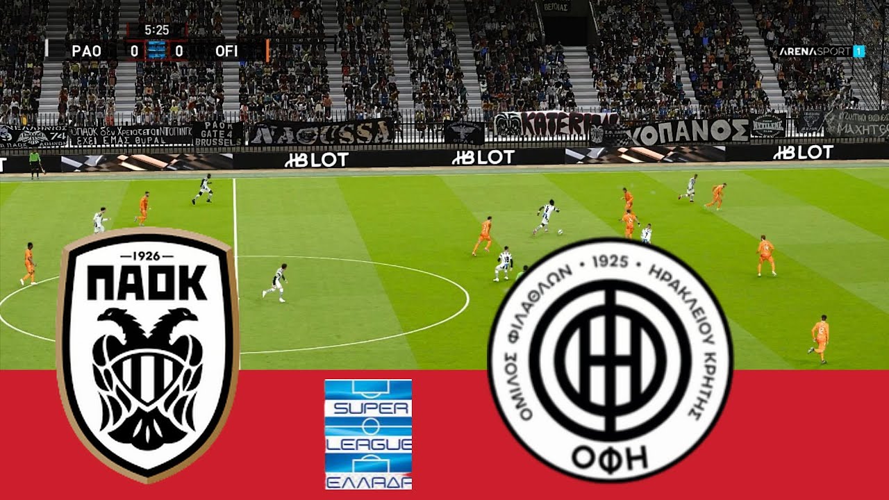 ΠΑΟΚ vs ΟΦΗ | LIVE | PES 2021