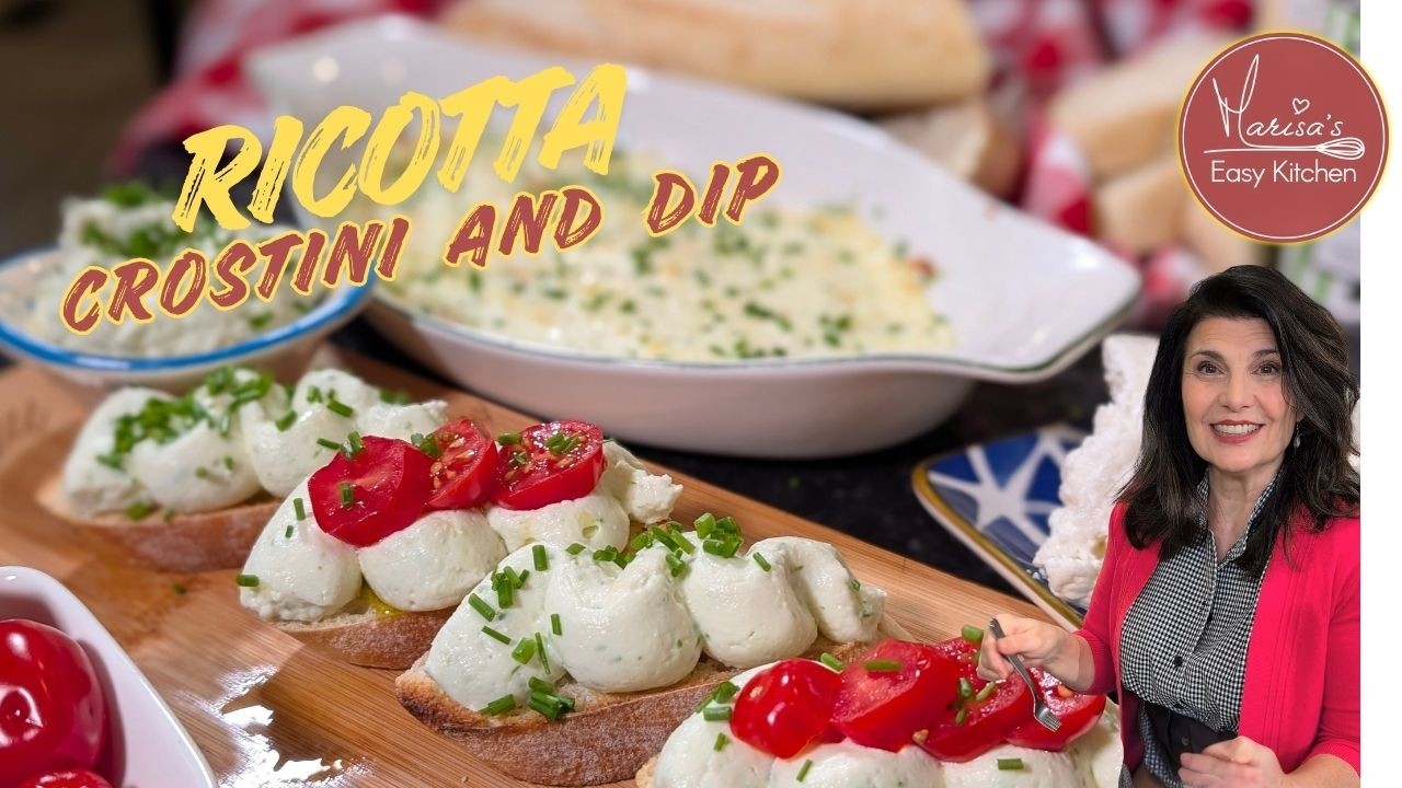 The Ultimate Ricotta Dip | Baked or Fresh with Crostini