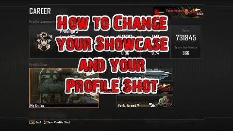 Black Ops 2 How to Change your Profile Shot and Showcase