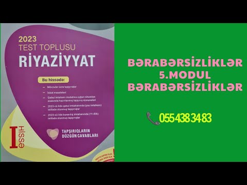 Modul bərabərsizliklər yeni test toplusu 2023 riyaziyyat