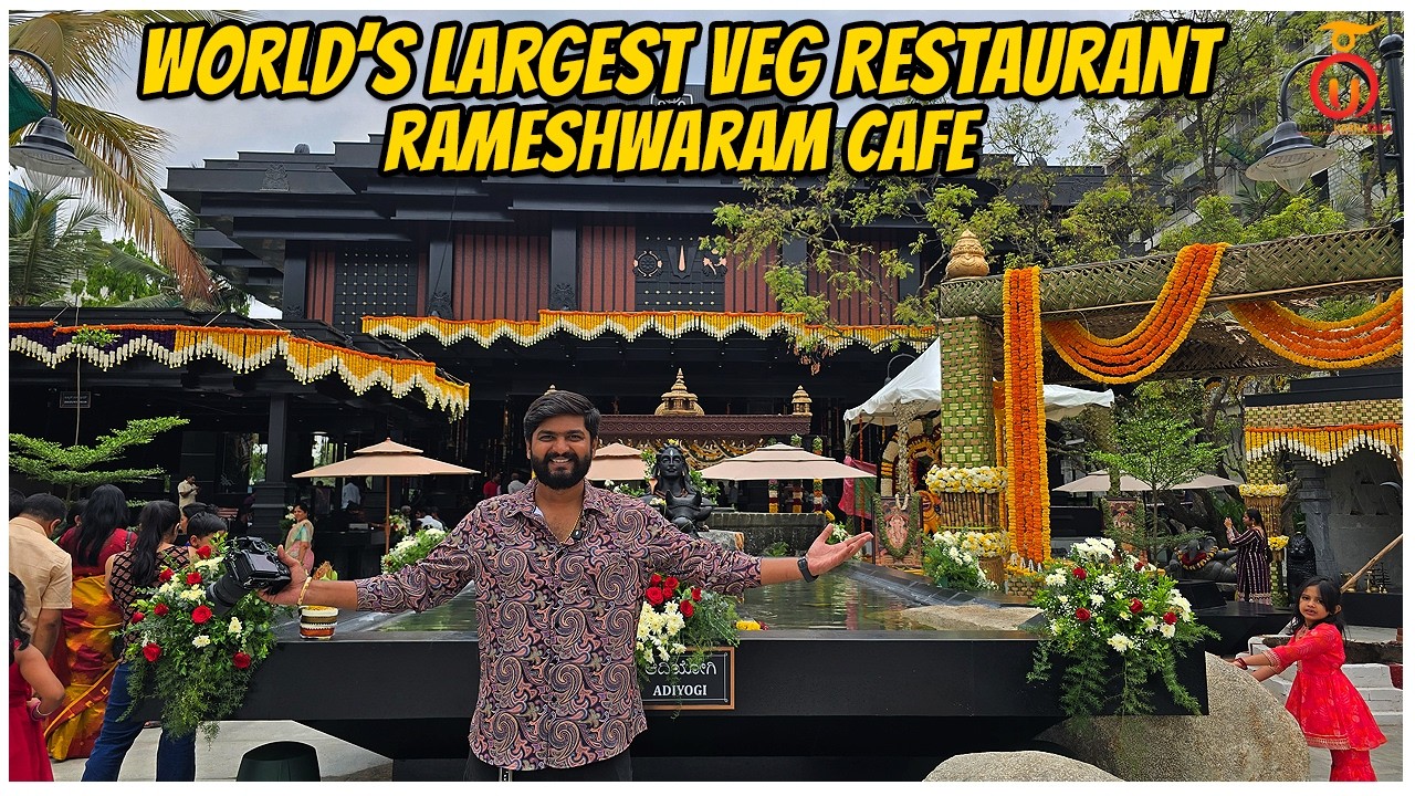 WORLD’S LARGEST VEG RESTAURANT LAUNCH! | Rameshwaram Cafe New Outlet Experience | Unbox Karnataka