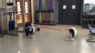 Band Partner Side Plank Row