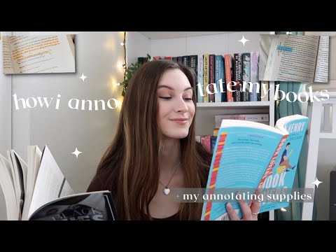 how i annotate my books! my annotation supplies + how i tab and highlight!