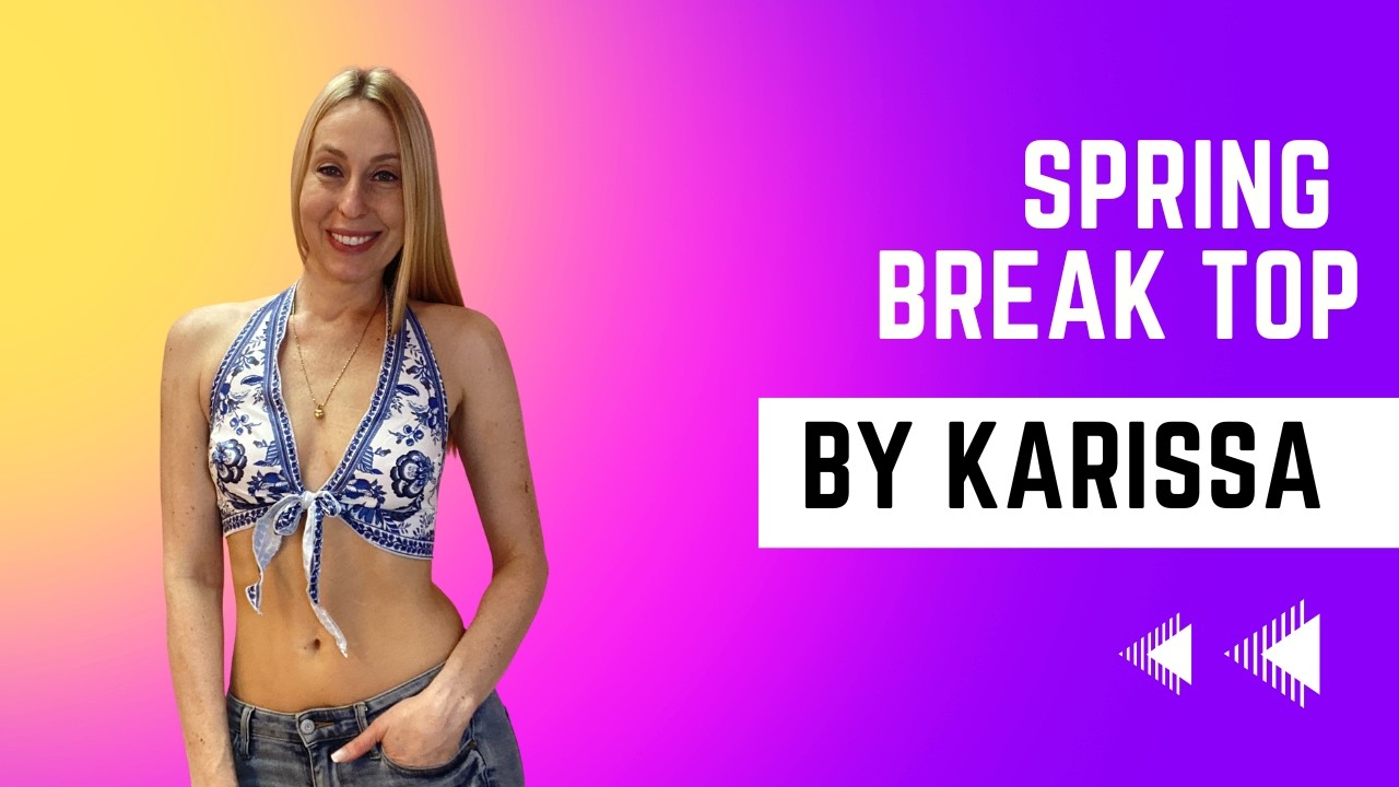 Cropped top for spring break and concerts