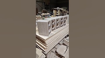 Custom wooden bookshelf speakers #audio #diy #factory