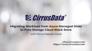 Demo: Migrate from Azure Managed Disk to Pure Cloud Block Store
