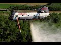 Awesome Chinook helicopter firefighting system in action