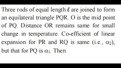 Three rods of equal length l are joined to form an equilateral triangle PQR