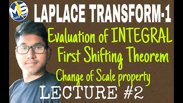 First shifting theorem | change of scale property | Evaluation of integral | #Laplace TRANSFORM-1