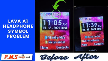Lava A1 Headphone 🎧 symbol problem | P.M.S Mobile Mart | Kovilpatti | Tamilnadu