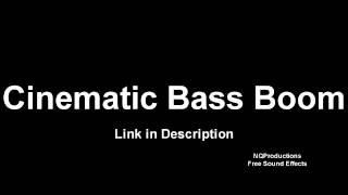 Cinematic Bass Boom   Free Sound Effects HD screenshot 2