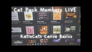 KatieCats Canva Basics | Live Step By Step To How I Use Canva