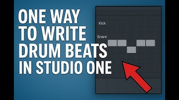 One (of MANY) ways to write a drum part in Studio One
