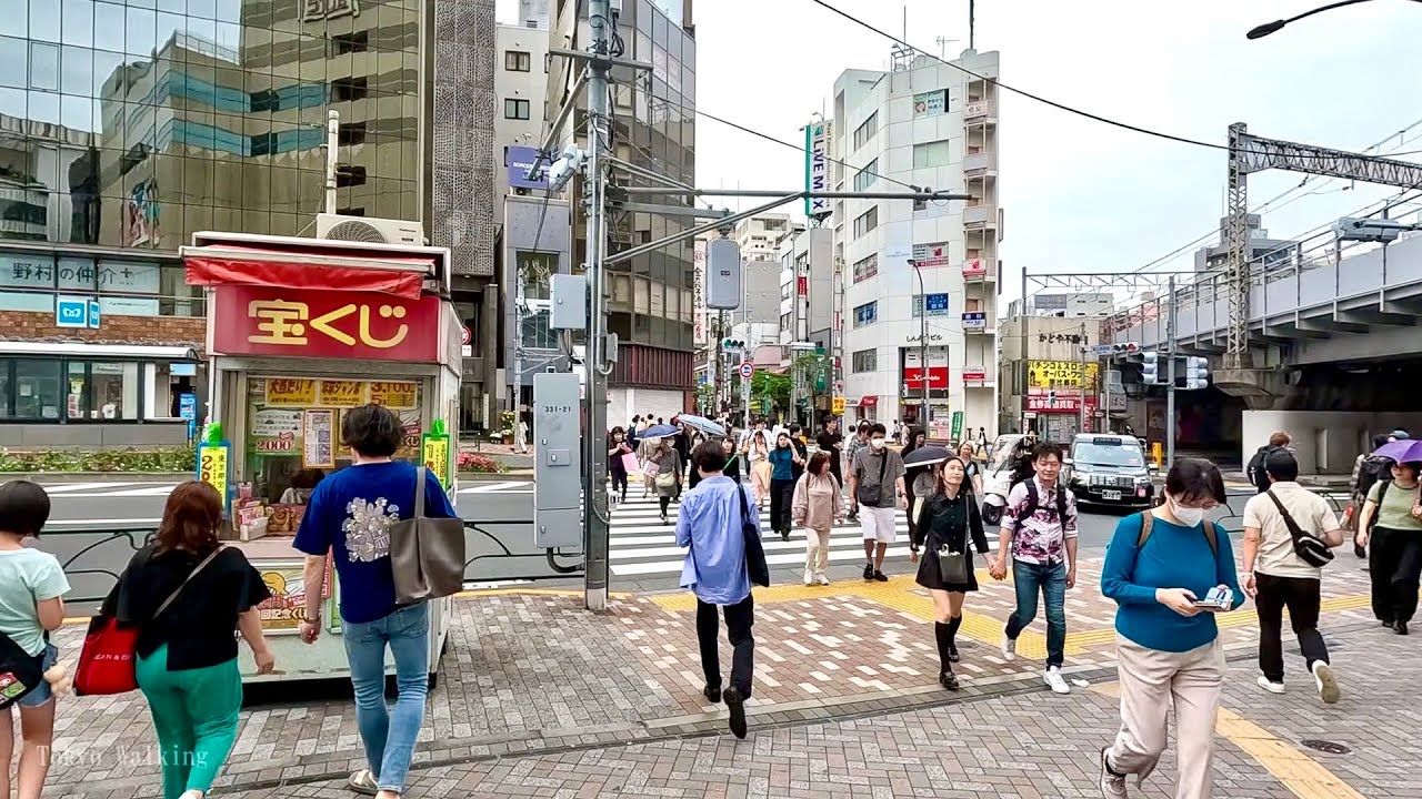 Tokyo, اليابان | جولة مدينة سيرًا على الأقدام 4K | 29 مايو 2024