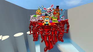 HYPER PUNCHING RUBY FNAF SECURITY BREACH ANIMATRONICS In Garry's Mod! Five Nights at Freddy's!