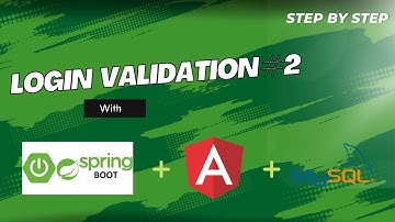 Login Validation using | Angular | Java | Spring Boot | Rest Authentication API | MySQL