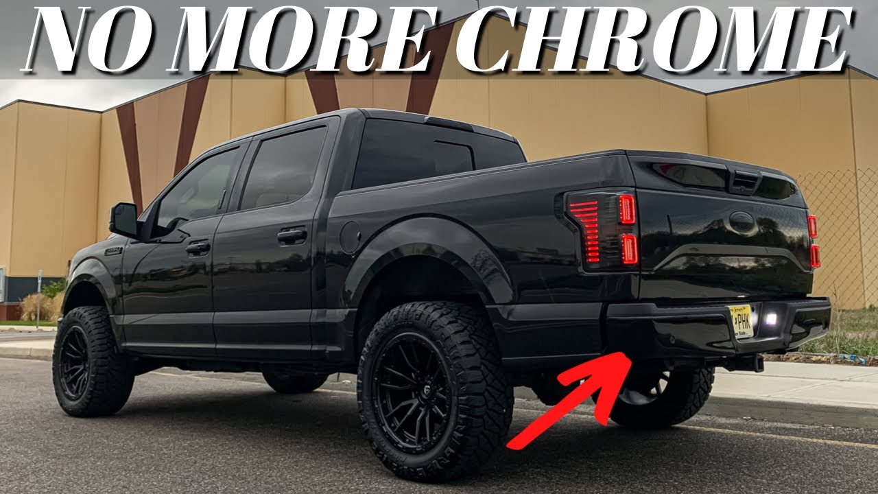 Ford F150 Gloss Black Rear Bumpershellz Install FINALLY NO MORE