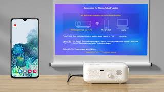 V3 - How to connect to Smartphone/Tablet - VOPLLS projector