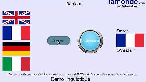 Weintek HMI Language Demo