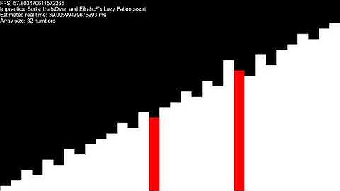 Lazy PatienceSort - Sorting algorithm visualization using SortTheater