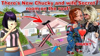 سر رعب تشاكي There's New Chucky and wife Secret room on the roof! | SAKURA SCHOOL SIMULATOR