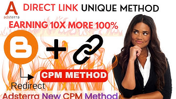 Adsterra Redirect Method | Adsterra Direct Link CPM Trick | Adsterra Online Earning Direct link