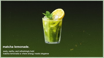 matcha lemonade.