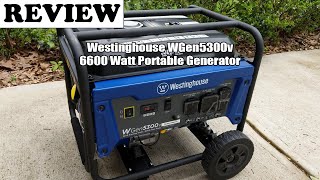 Westinghouse Wgen5300V 6600 Watt Portable Generator Review 2024 - Watch Before You Buy