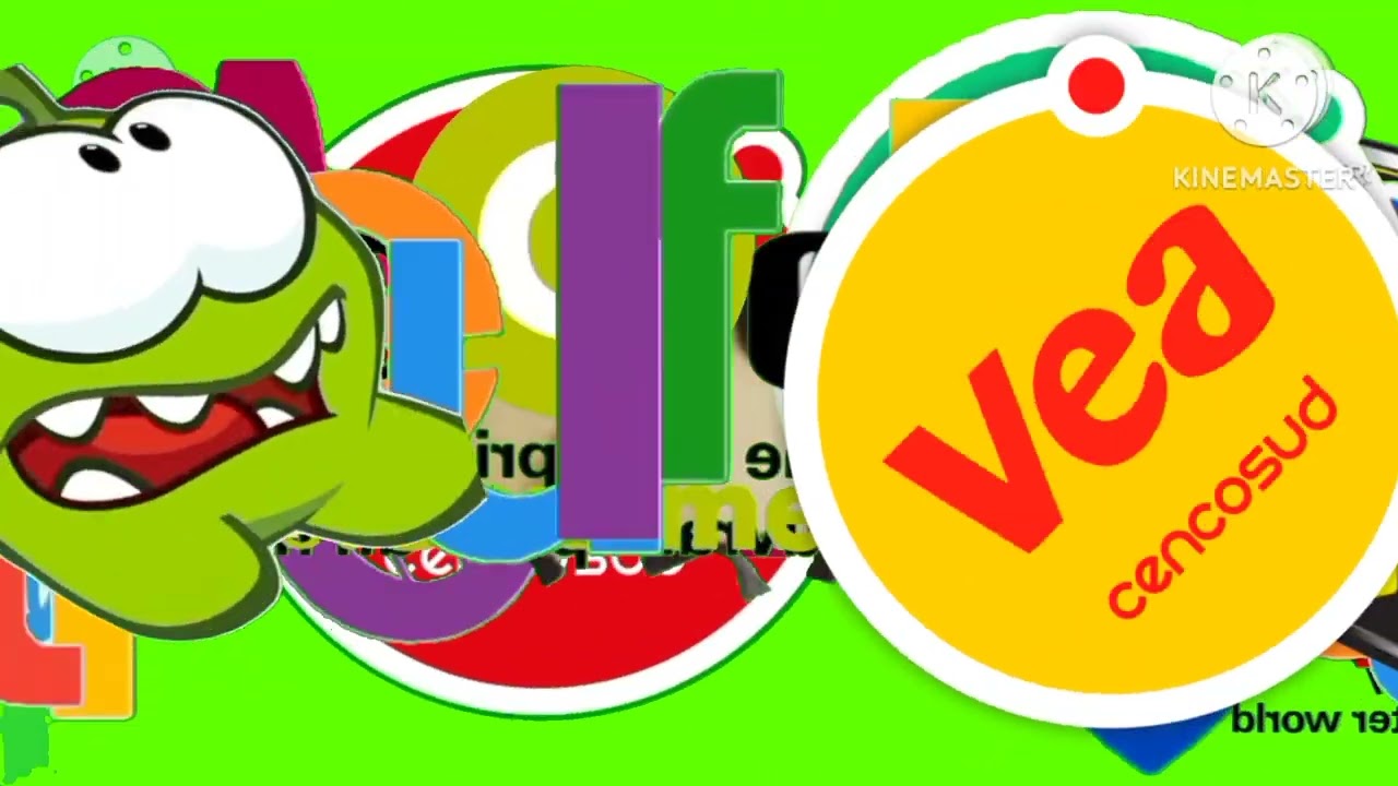 a big logos stampede in green screen