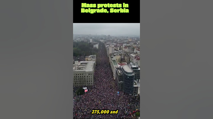 Huge Crowds Converge on Belgrade in PEACEFUL Protest