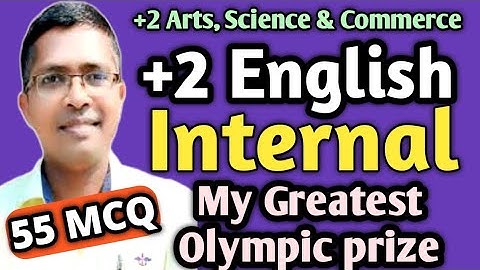 English my greatest olympic prize by jesse owens mcq #chseboardexam #chseodisha #hksir #mychseclass