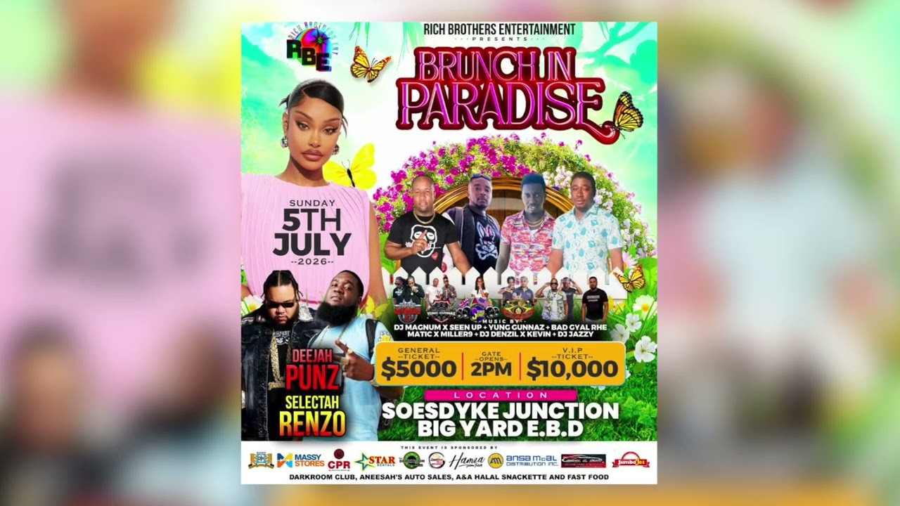 DeeJay Pun & Selectah Renzo - Brunch in Paradise 🔥 July 5th