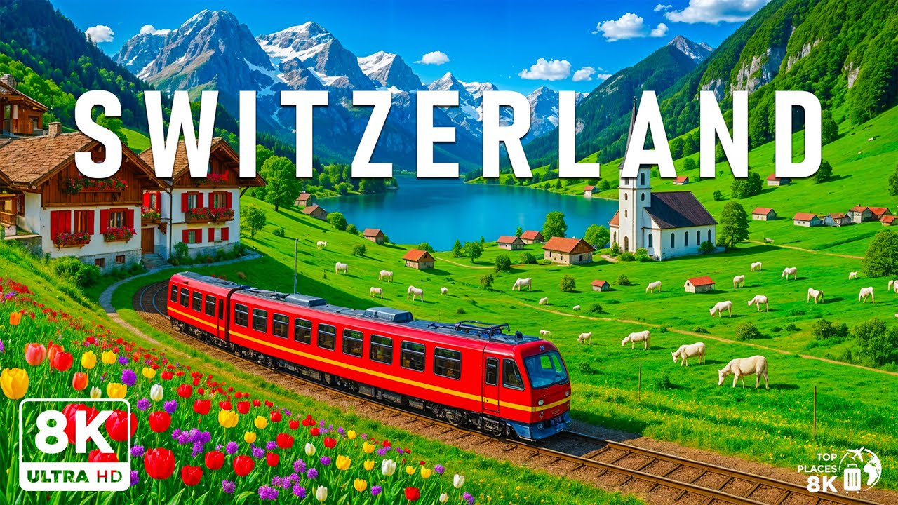 ШВЕЙЦАРИЯ 8K UHD — расслабляющая музыка на фоне прекрасной природы — видео 8K Ultra HD