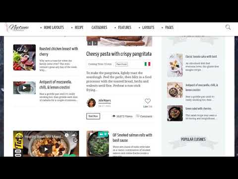 Neptune - Theme for Food Recipe Bloggers and Chefs