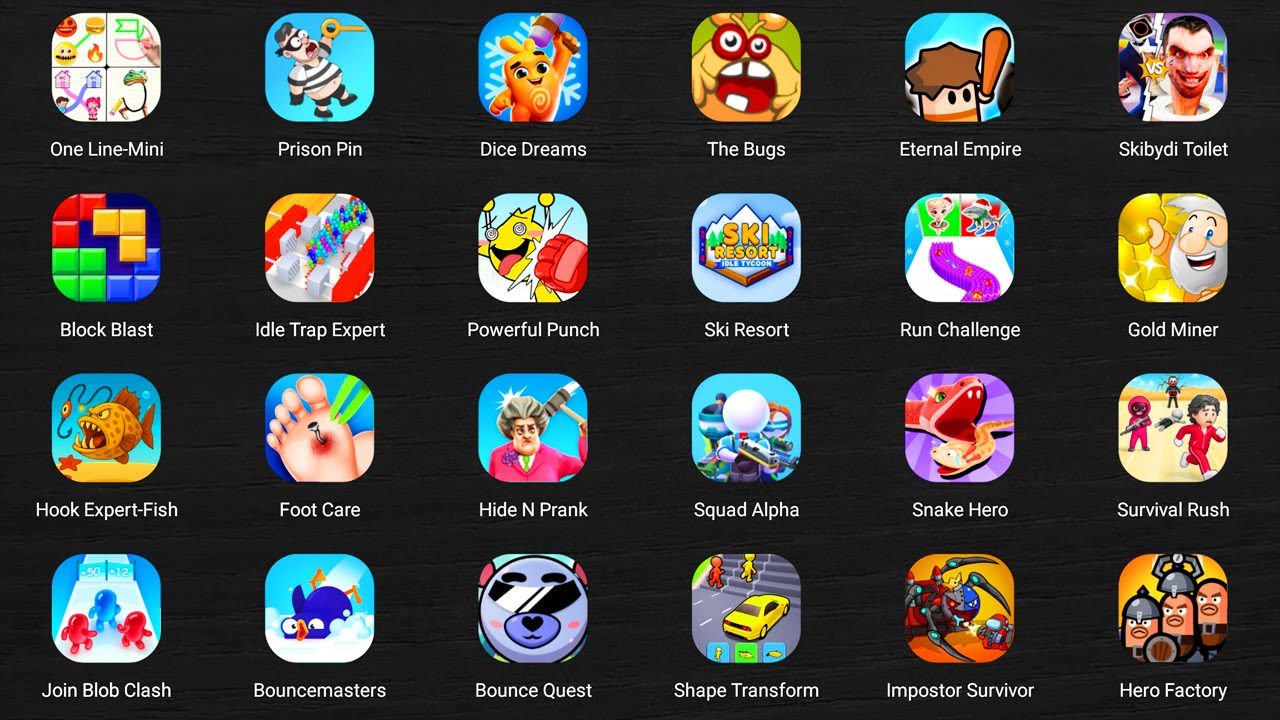 Roblox,Save The Fish,Troll Face Quest,Swamp Attack,Bowmasters,Arrow Run Race,Zombie Tsunami...