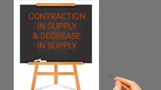 CONTRACTION AND DECREASE IN SUPPLY🎯👨‍🎓- 4 marks ( REPEATED).