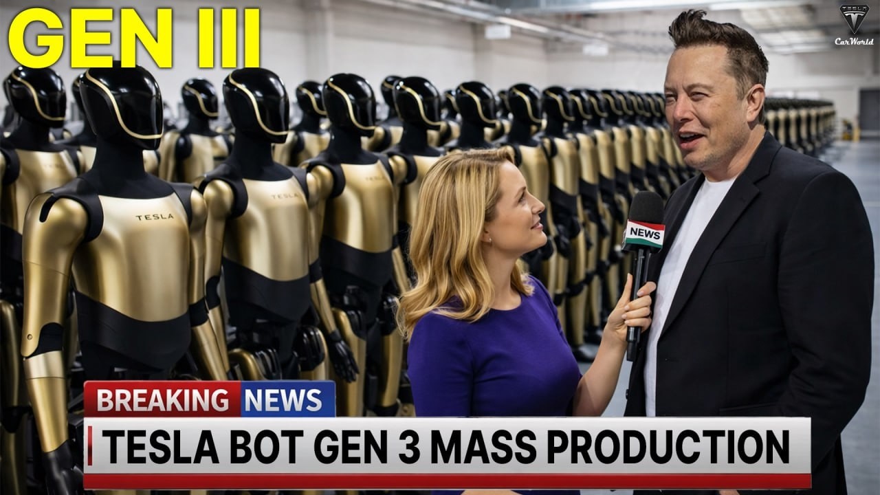Elon Musk Unveils 1M/Year Tesla Bot Gen 3 Production line at Fremont! What's Inside?