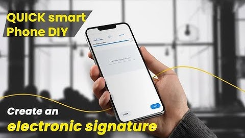 How to create an electronic signature under 5 minutes using a smart phone.