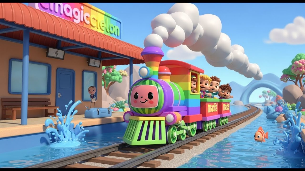 Magic Color Train | Fun Learning & Color Song for Kids | Nursery Rhymes & Songs for Children