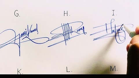 How to signature your name | Sign your name | Signature tips | Autograph | Design