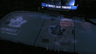 Before puck drop against the tampa bay lightning, toronto maple leafs
gave late johnny bower an amazing tribute. bower’s wife and family
were in atte...