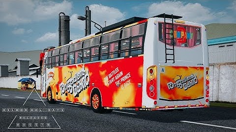 Released Delmon Kerala Bus Mod In Bus Simulator Indonesia - Bussid Bus Mod - Bussid Car Mod - Bussid