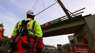 Bouw Nieuw Viaduct Hoog Burel Timelapse