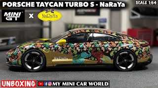 My Mini Car Worldunboxing Mini Gt X Naraya 164 Porsche Taycan Turbo S