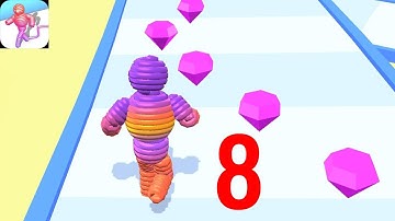 Rope-Man Run All Level Gameplay Walkthrough #8 - Level 141-160 (Android, IOS)