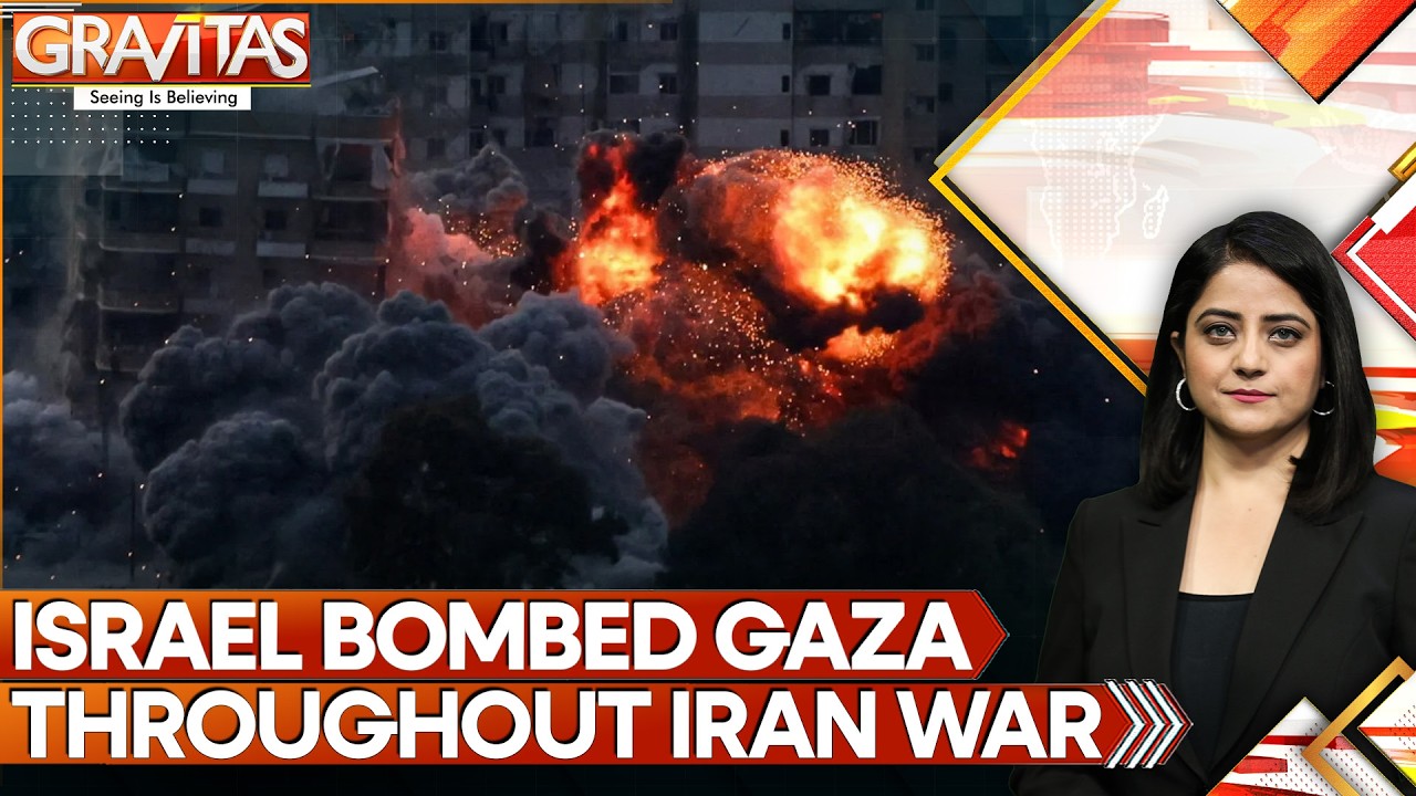 Israel Bombed Gaza on 36 of 40 Days While War Raged With Iran | GRAVITAS Israel Bombed Gaza on 36 of 40 Days While War Raged With Iran | GRAVITAS