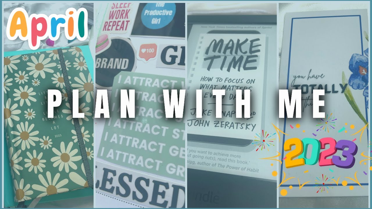 Plan With Me April 2023 🐬India |goal setting,habits| Factor Notes Planner 2023 |The Productive Girl