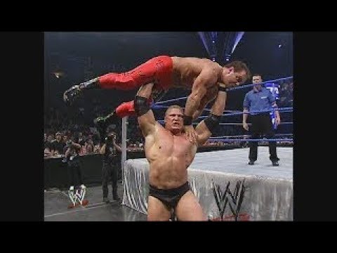 Brock Lesnar vs. Chris Benoit - WWE Title + Brock Destroys Chris Benoit